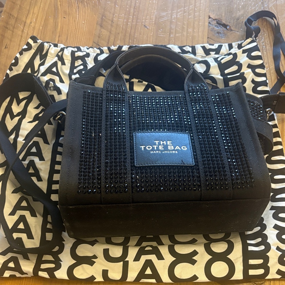 Marc Jacobs Black EmbellishedTote Bag